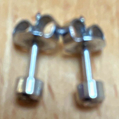 Ohrstecker silberfarben runde - ohrstecker, silberfarben,
