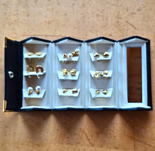 Ohrstecker set goldfarben - goldfarben, aus