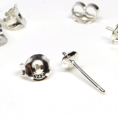 Ohrstecker rohlinge 100 - ohrstecker, 925