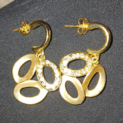 Hängeohrringe goldfarben